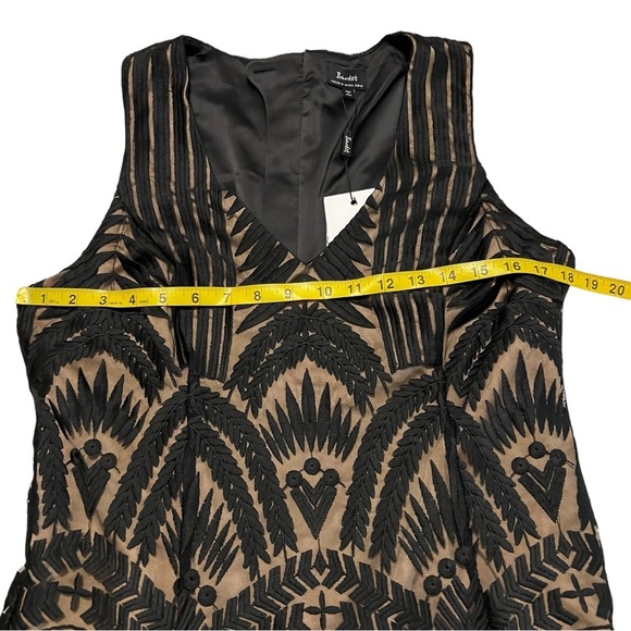 NWT Revolve Bardot Lace Embroidered Dress in Black 10 Large Goth Event Formal - Picture 15 of 16